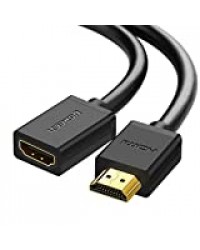 UGREEN Câble HDMI Rallonge 4K 60Hz Câble Extension HDMI Mâle vers Femelle à Haute Vitesse Compatible avec TV Xbox One PS4 PS3 Roku Streaming Stick Chromecast Lecteur Blu Ray (1M)