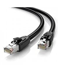 UGREEN Cat 8 Câble Ethernet RJ45 Réseau Haut Débit 25Gbps 2000MHz SFTP Compatible avec PS5 PS4 PC TV Box Routeur (1M)