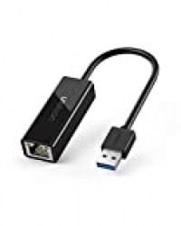 UGREEN Réseau Adaptateur USB Ethernet Gigabit USB 3.0 vers RJ45 à 1000 Mbps Compatible avec Xiaomi Mi Box S Macbook Air Supporte Mac OS Windows 10 8 7 Linux (Noir)