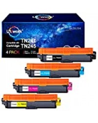 Uniwork Cartouches de Toner compatibles avec Brother TN241 TN245 TN-241 TN-245, Brother DCP-9020CDW DCP-9015CDW HL-3140CW HL-3150CDW HL-3170CDW MFC-9330CDW MFC-9140CDN MFC-9340CDW MFC-9130CW