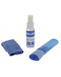 Valueline-Kit De Nettoyage pour Écran 3 en 1 avec Liquide 35 ML Chiffon et Brosse