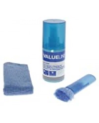 Valueline VLC de CK200 Écran 3 en 1 Kit de Nettoyage avec Chiffon de 200 ML Liquide (Brosse)