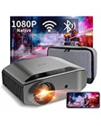 Videoprojecteur Full HD WiFi Bluetooth - Artlii ENERGON 2,Retroprojecteur 1080P natif,Soutiens 4K, Projecteur Compatible iPhone Android Téléphone pour Films,Jeux Nintendo Switch PS4/5