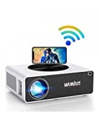 Vidéoprojecteur WiFi Full HD 1080P, 7200 WiMiUS Vidéo Projecteur WiFi Full HD 1080P Rétroprojecteur Supporte 4K Audio AC3 Projecteur LED Home Cinéma pour Smartphone,TV Stick,PC,PS4 HDMI USB VGA AV