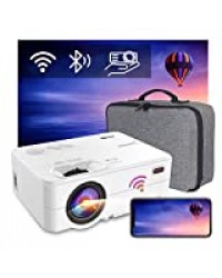 Videoprojecteur WiFi Portable - Artlii Enjoy 2, Mini Projecteur Connexion Bluetooth, Retroprojecteur 300'',720P Natif, Soutien 1080P, 6000Lux, Vidéo Projecteur,Compatible iphone, Android,Mac,TV Stick