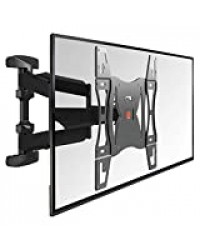 Vogel's BASE 45 L Ultra forte support mural TV orientable pour téléviseurs XL de 40-82 Pouces (102-208 cm) | Orientable jusqu'à 180º | Inclinable jusqu'à 15º | Poids max. 45 kg et jusqu'à VESA 600x400