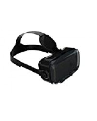 VR-SHARK X6 - Virtual Reality Gear pour Smartphones| Lunettes VR/ Casque VR / Google Cardboard comp. mit SAMSUNG / SONY / LG / MOTOROLA / HTC / HUAWEI [FOV 120° | PD + FD | Mat noir | Bluetooth]