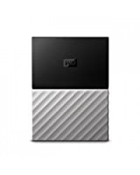 WD My Passport Ultra Disque dur externe portable 3To avec sauvegarde automatique pour PC, Xbox One et PlayStation 4 - Noir/Argenté