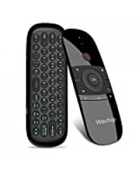 WeChip Mini Air Fly Mouse Télécommande 2.4G Contrôleur de détection de Mouvement avec Clavier pour Android TV Box/PC/TV