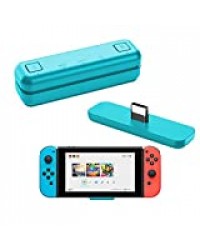 WeChip Route Air Adaptateur émetteur-récepteur USB Bluetooth Audio pour Nintendo Switch/Switch Lite / PS4 / PC, 5 mm, sans décalage, Plug and Play, Bleu