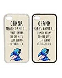 WTF | Ohana Signifie Famille – Beige | à clipser téléphone Coque) |, plastique, blanc, Samsung Galaxy S3 Mini