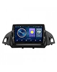 WY-CAR Android 8.1 GPS Navigation Music Autoradio, pour Ford kuga Escape C-Max 2013-2017, 9" 1080P HD Tactile écran Lecteur Multimédia TV, Miroir Link Dab USB MP5 Bluetooth Hands-Free