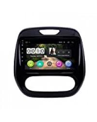 WY-CAR Android 8.1 GPS Navigation Music Autoradio, pour Renault Captur Clio 2014-2018, 9" Tactile écran Lecteur Multimédia TV, Miroir Link Commande Volant Dab Bluetooth Hands-Free Calls