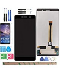 YHX-OU 6.0" pour Nokia 7 Plus A-1041 TA-1062 TA-1046 de réparation et remplacement LCD écran tactile avec outils inclus + 1 pièce en verre trempé (noir)