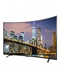 YILANJUN 32/42/50/55 Pouces HD Television,USB,HDMI,WiFi Smart TV,LCD Téléviseur,Commande Vocale,Projection sans Fil,Écran Incurvé,4K + UHD + HDR,Interfaces Riches