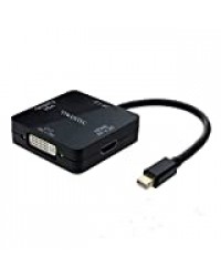 YIWENTEC Thunderbolt Mini Displayport 1.2 Version HDMI 4 Kx2 K vers HDMI VGA DVI TV HDTV câble vidéo Converter monitor cable adapter