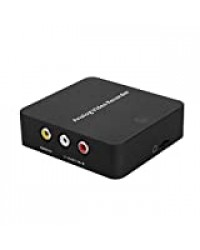 Zerone Convertisseur audio numérique RCA vers HDMI AV analogique RCA TOSlink coaxial AV enregistreur bande vidéo caméscope enregistrement analogique pour HS VCR DVD DVR Hi8 Console de jeu