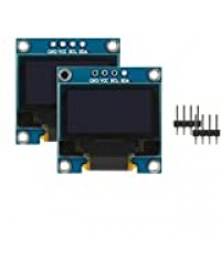 ZHITING 2 pièces Module d'affichage à LED LCD OLED série I2C IIC Jaune et Bleu de 0,96"Pouces avec Raspberry PI 128X64 pour Arduino 51 MSP420 STIM32 SCR
