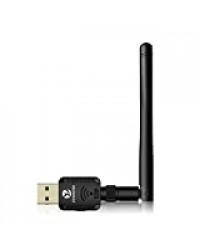 ZOWEETEK® Clé USB WiFi 600Mbps Mini Wi-FI Dongles Adapteur Réseau sans Fil avec Antenne Bande Jusqu'à 5GHz 433Mbps ou 2.4GHz 150Mbps pour Windows XP/Vista/7/8/8.1/10 (32/64bits)/Mac（10.6-10.13）