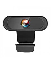 ZSGG Webcam 1080p USB Webcam Full HD flux vidéo avec microphone stéréo, webcam numérique pour PC, Mac, ordinateur portable, ordinateur de bureau, MacBook