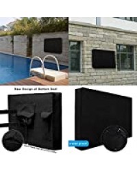 ZXF Couverture TV extérieure Extérieur TV Couverture À Fond La Meilleure Qualité Weatherproof Anti-poussière Tissu Microfibre Protecteurs Patio TV Cover 42" 46" 48" 50" 52"